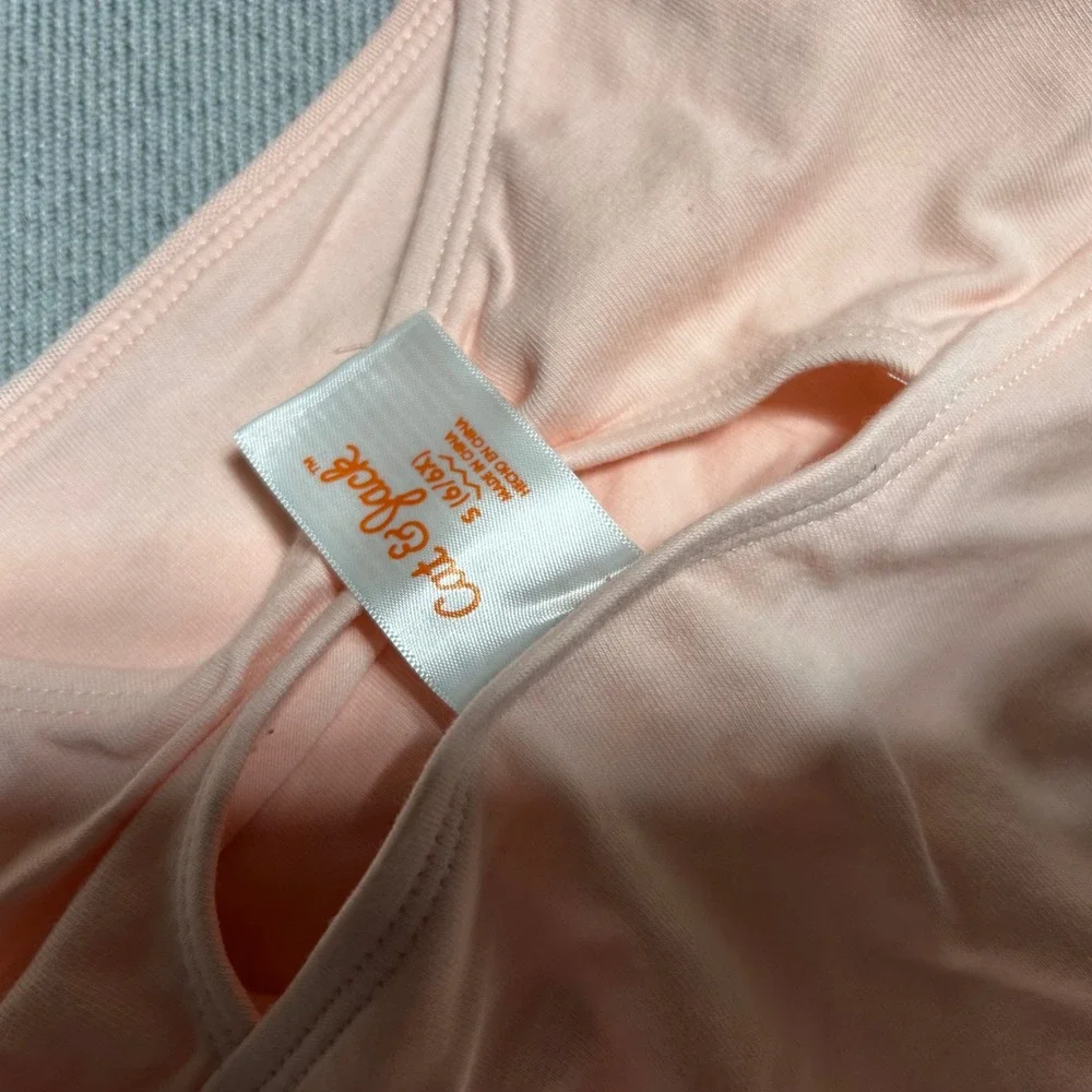 Cat & Jack Girls Dance Leotard S 6/6X Pink Ballet Gymnastics Keyhole Back NWT